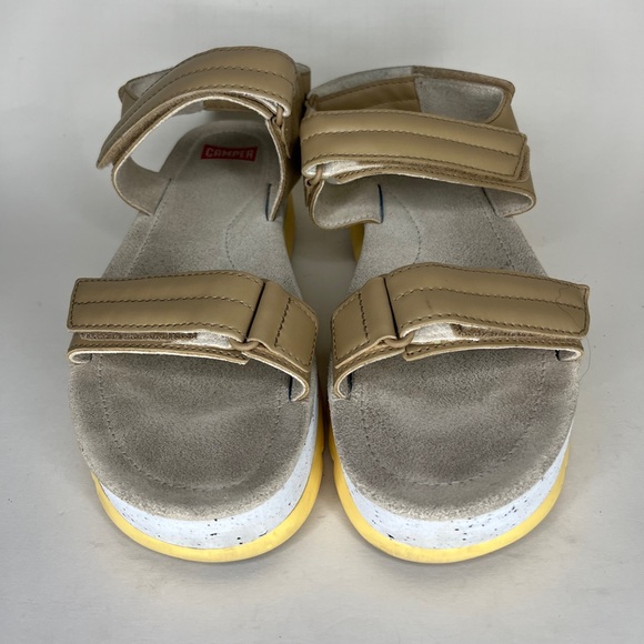 camper sandals women size 41 US 10 Beige Synthetic Ankle Strap Platform - Picture 13 of 16